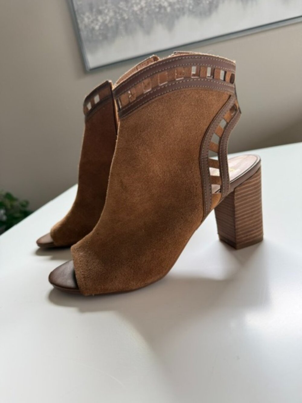 Franco Sarto - ankle open toe heel bootie - BRAND NEW NEVER WORN